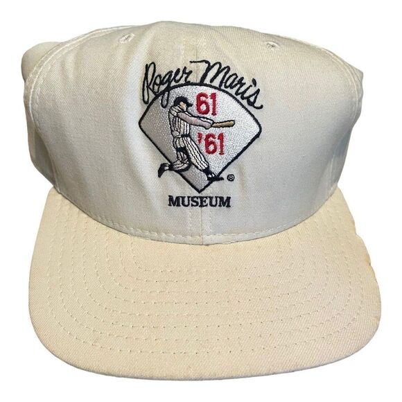Rare Vintage New Era Dupont Visor Pro Model Roger Maris 61 61 Museum Hat USA 70s - Picture 1 of 6